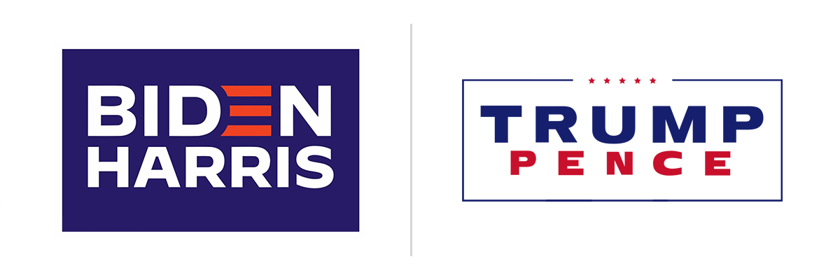 2020 presidential election campaign logos